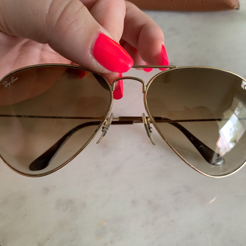 Ray-Ban Brown Gradient Aviator - Picture 4 of 4